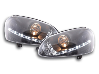DRL Nappali menetfényes fényszóró VW Golf 5 típus: 1K évjárat: 03-08 fekete RHD