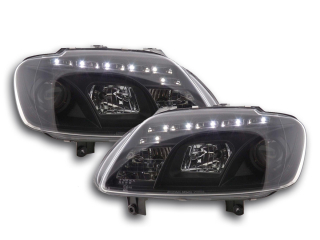 Nappali menetfényes fényszóró LED-es (DRL kinézet) VW Touran típus: 1T / VW Caddy típus: 2K évjárat: 03-06 fekete