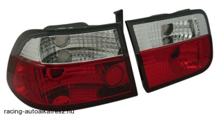 Honda Civic Coupe 1996-2001 - Red/Clear, Hátsó lámpa szett