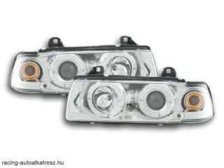 Angel Eyes fényszórók BMW 3er E36 szedán évjárat: 92-98 króm