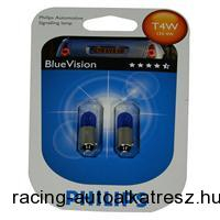 T4W 12V 4W xenon optikájú izzó (2 darabos), Blue Vision 3400°K, BA9s