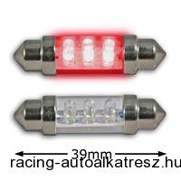 Ledes izzó-füzér, vörös, 6 LED/1.8mm, 39 mm, 0.48 W, DC12 V (2pc.)