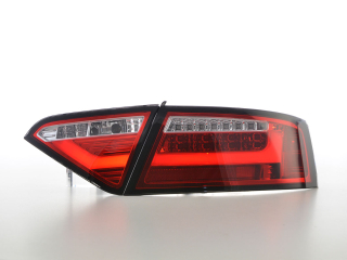 Audi A5 8T Coupe/Sportback (07-11 évjárat) vörös/átlátszó LED-es hátsó lámpa fénysor