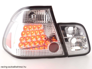 BMW 3 sorozat szedán, E46 típus (98-01 évjárat) króm LED-es hátsó lámpa