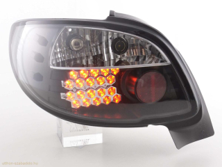 Peugeot 206 CC Cabrio (98-05 évjárat) fekete LED-es hátsó lámpa