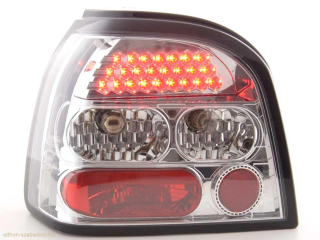 VW Golf 3, 1HXO típus (92-97 évjárat) króm LED-es hátsó lámpa
