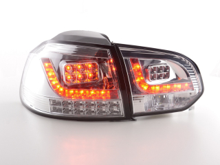 VW Golf 6, 1K típus (2008-2012 évjárat) króm LED irányjelzős LED-es hátsó lámpa