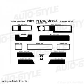VOLVO 700 SERIE, Műszerfal dekorfólia