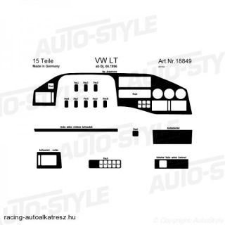 VOLKSWAGEN LT, Műszerfal dekorfólia