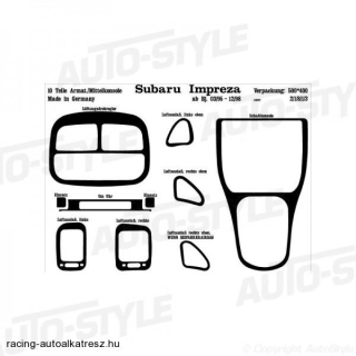 SUBARU IMPREZA, Műszerfal dekorfólia