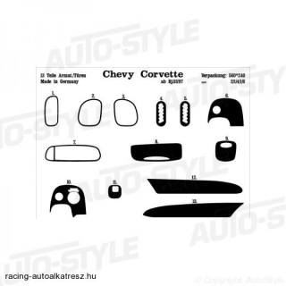 CHEVROLET USA CORVETTE, Szemüvegtartó