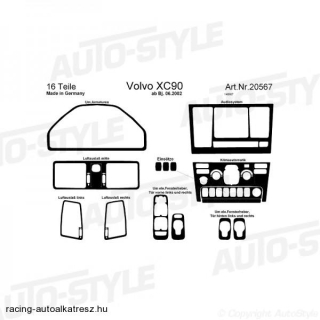 VOLVO XC90, Műszerfal dekorfólia
