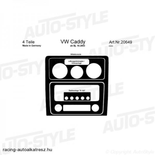 VOLKSWAGEN CADDY, Műszerfal dekorfólia