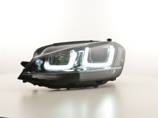 Nappali menetfényes fényszóró VW Golf 7 évjárat: 2012 évjárattól fekete/fekete