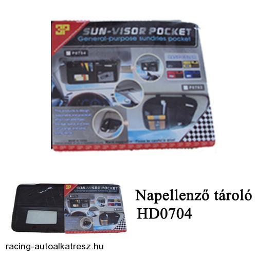 Tároló napellenzőre