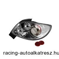 Hátsó lámpák, Peugeot 206 CC 2 ajtós, (kabrió/coupé), átlátszó/króm