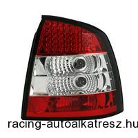 Hátsó lámpák, Opel Astra G sedan 98-03, vörös/króm/vörös