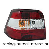 Hátsólámpa készlet - VW Golf 4 97-03, vörös/átlátszó/vörös
