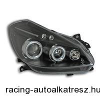 Fényszóró készlet, Renault Clio 05-, AE design, 2 helyzetjelző, xenon-hatású len
