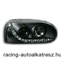 Fényszóró készlet, DRL design, VW Golf 3 92-97, xenon-hatású lencse, állítható m