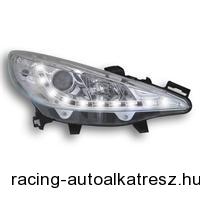Fényszóró készlet, tompított fényszórók, Peugeot 207 06-, xenon-hatású lencse, e