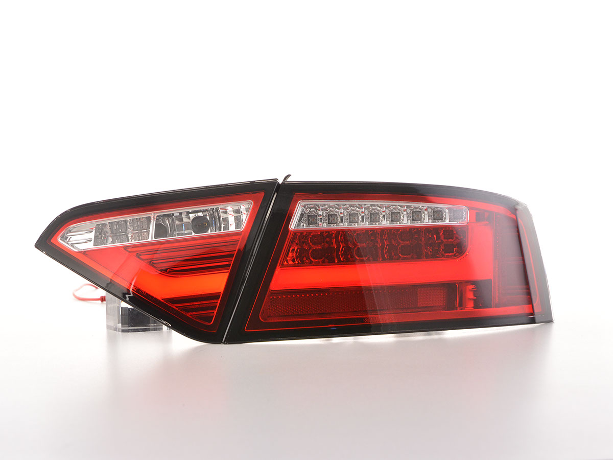Audi A5 8T Coupe/Sportback (07-11 évjárat) vörös/átlátszó LED-es hátsó lámpa fénysor
