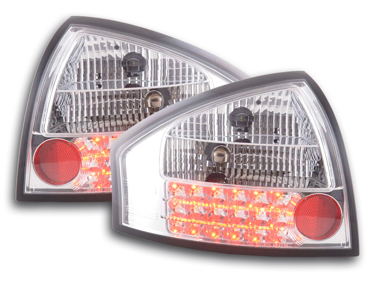 Audi A6 szedán, 4B típus (97-03 évjárat) króm LED-es hátsó lámpa