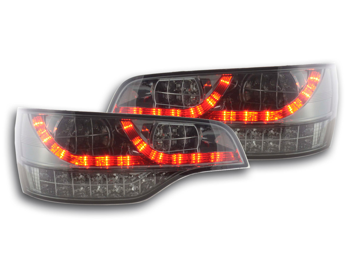 Audi Q7, 4L típus (06 évjárattól) fekete LED-es hátsó lámpa
