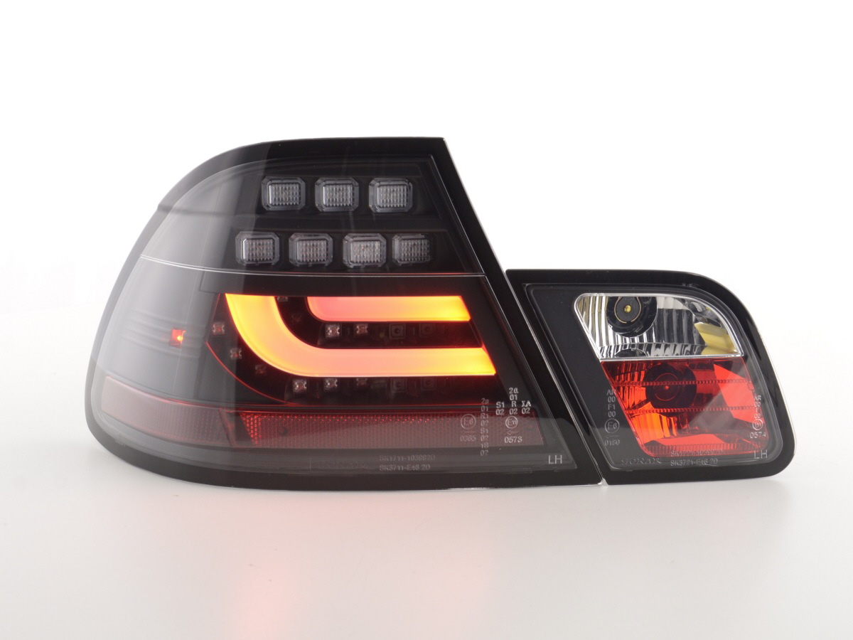 BMW 3 sorozat E46 Coupe (03-07 évjárat) fekete LED-es hátsó lámpa