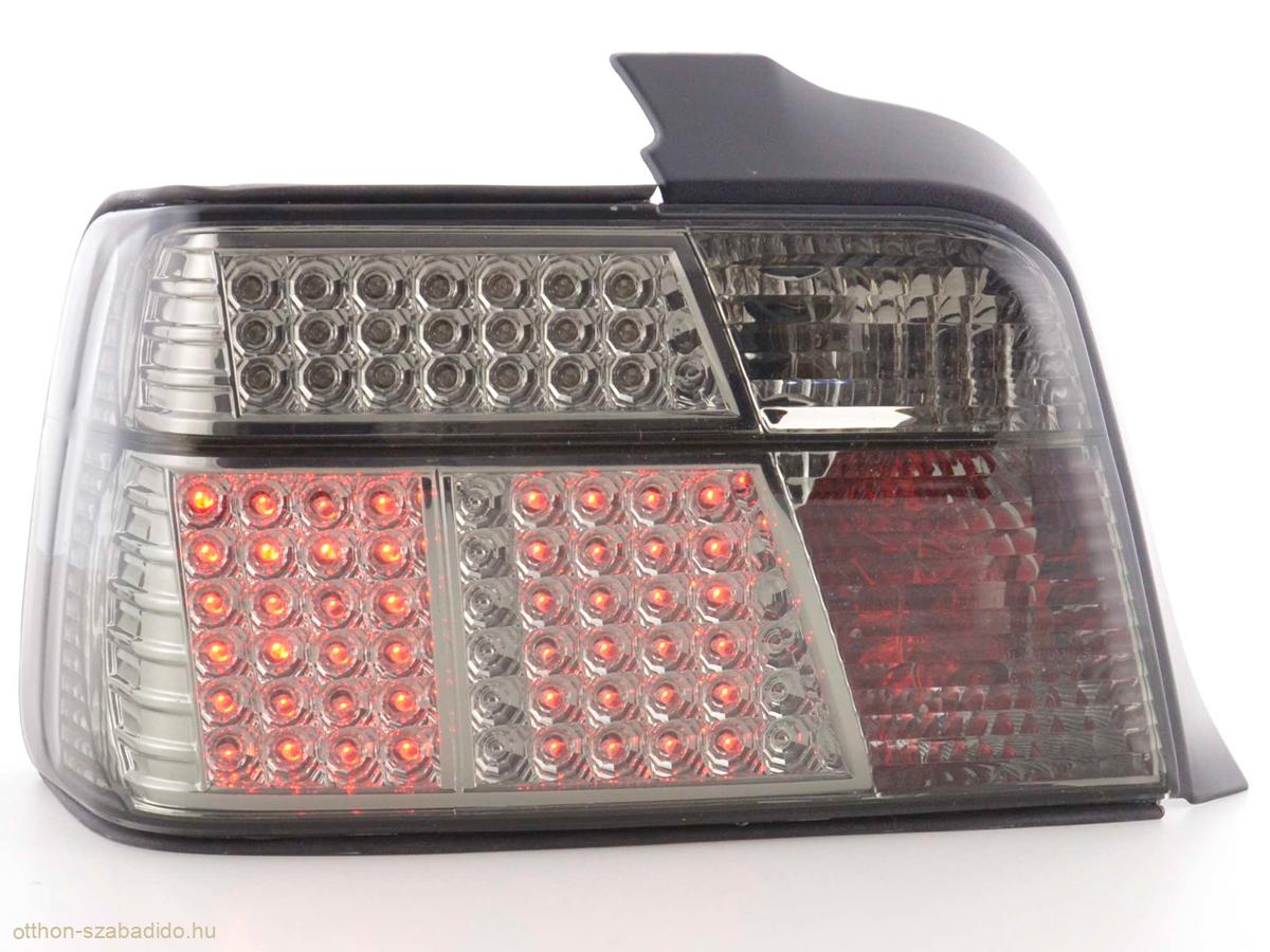 BMW 3 sorozat szedán, E36 típus (91-98 évjárat) fekete/red LED-es hátsó lámpa