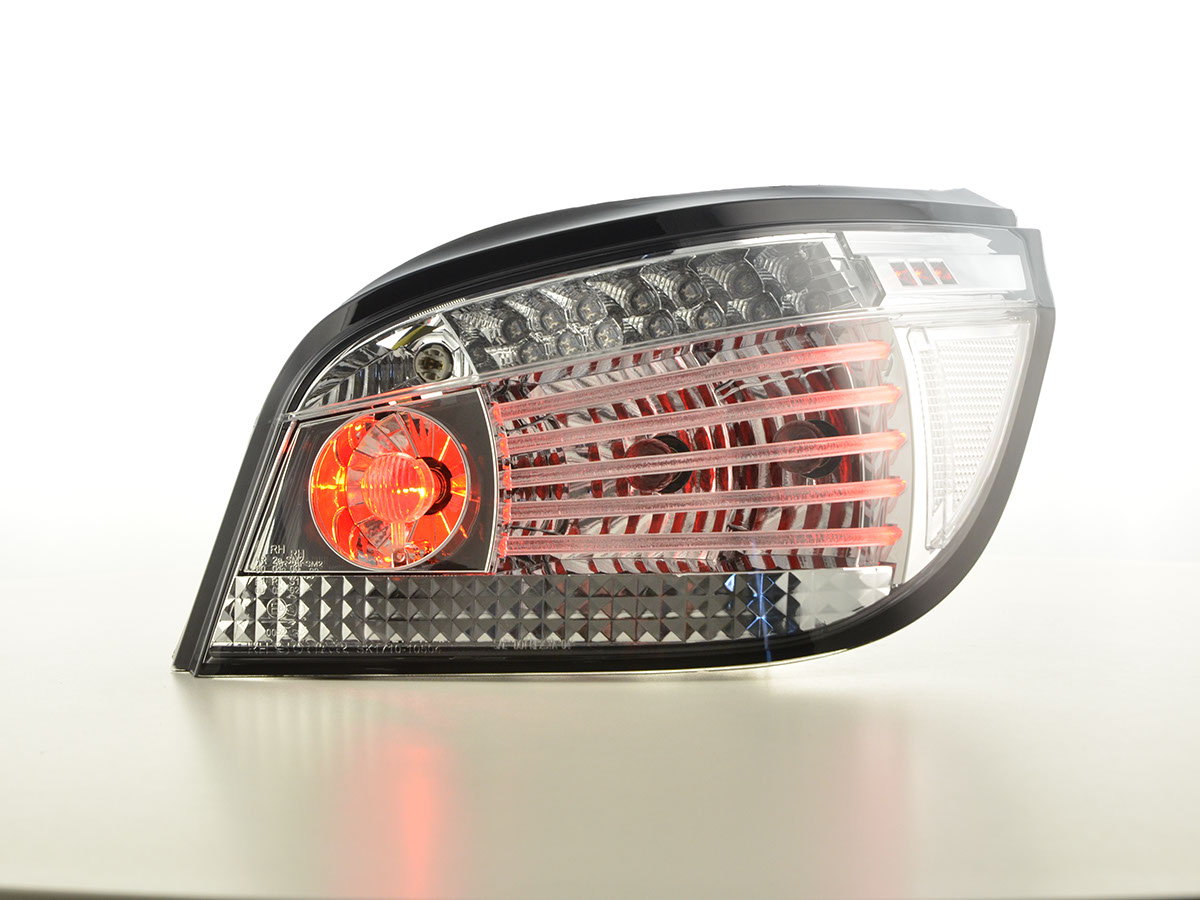 BMW 5 sorozat E60 szedán (07-09 évjárat) króm LED-es hátsó lámpa fénysor