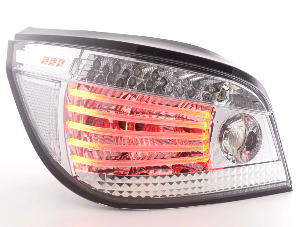 BMW 5 sorozat szedán, E60 típus (03 évjárattól) króm LED-es hátsó lámpa
