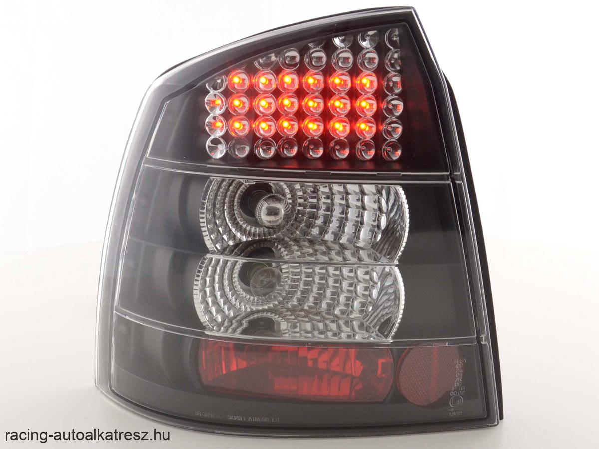 Opel Astra G 3/5 ajtós (98-03 évjárat) fekete LED-es hátsó lámpa