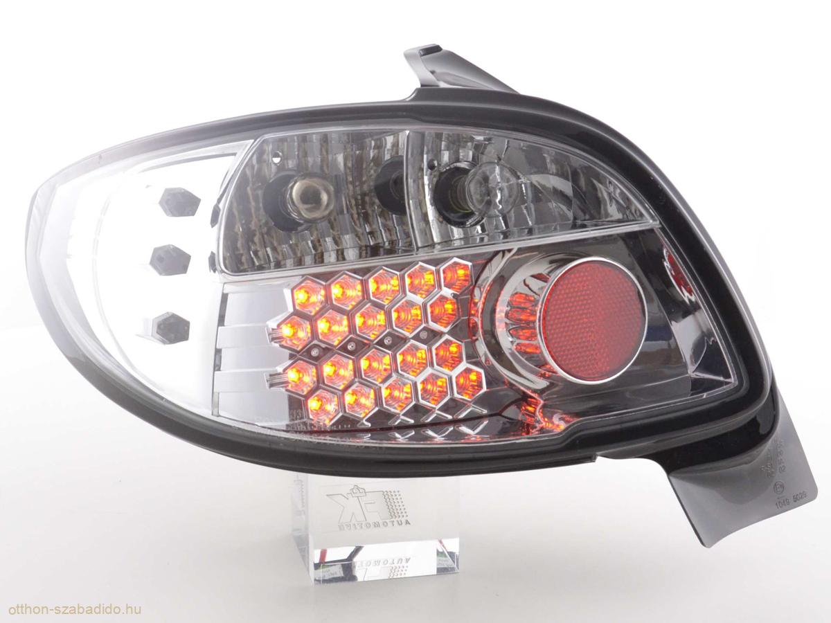 Peugeot 206 3/5 ajtós (kivéve cabrio) (98-05 évjárat) króm LED-es hátsó lámpa