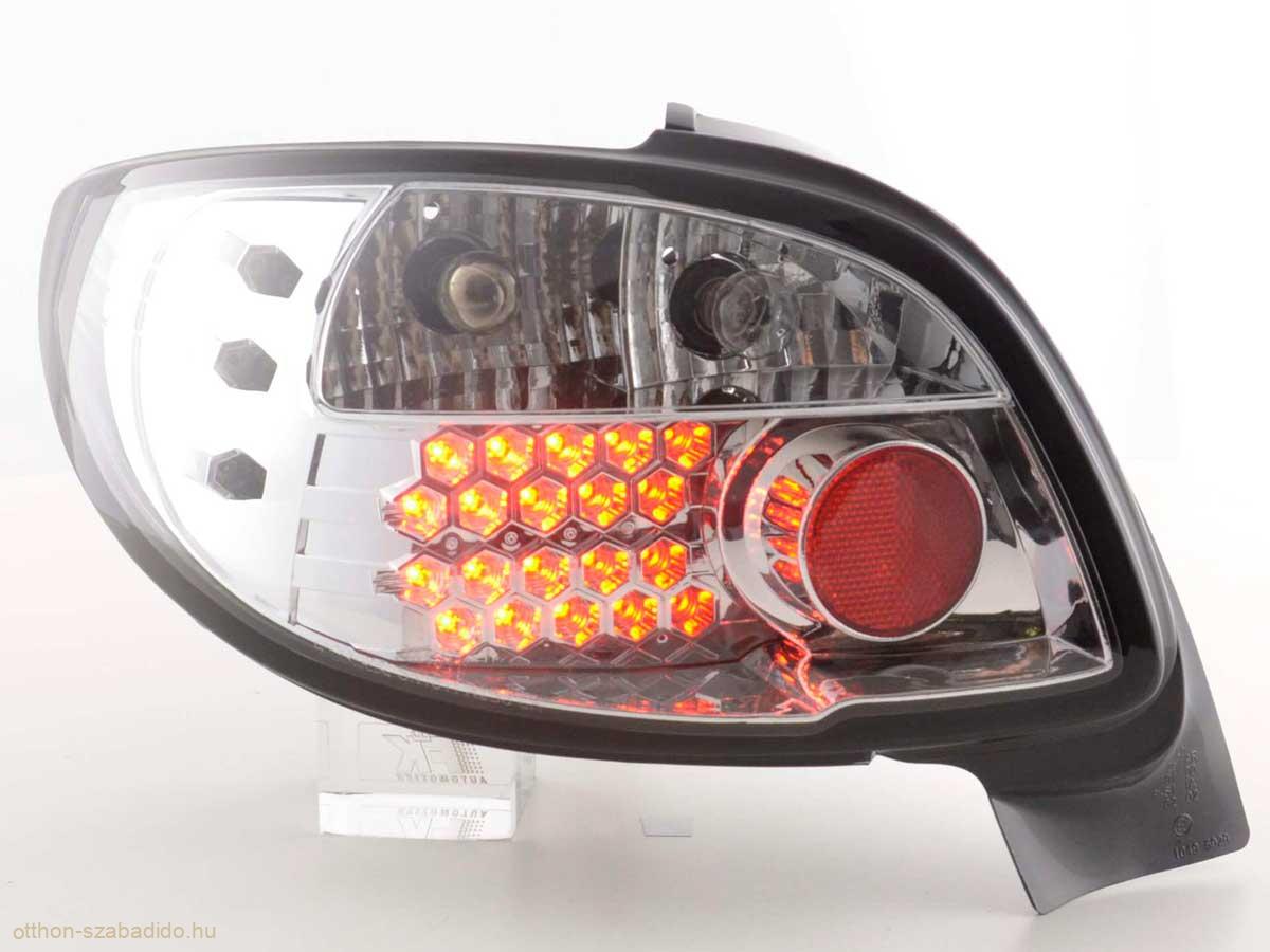 Peugeot 206 CC Cabrio (98-05 évjárat) króm LED-es hátsó lámpa
