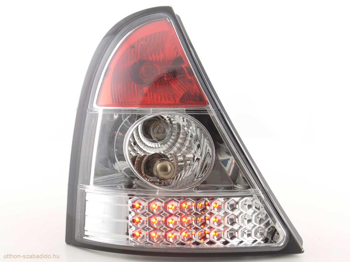 Renault Clio, B típus (98-01 évjárat) króm LED-es hátsó lámpa