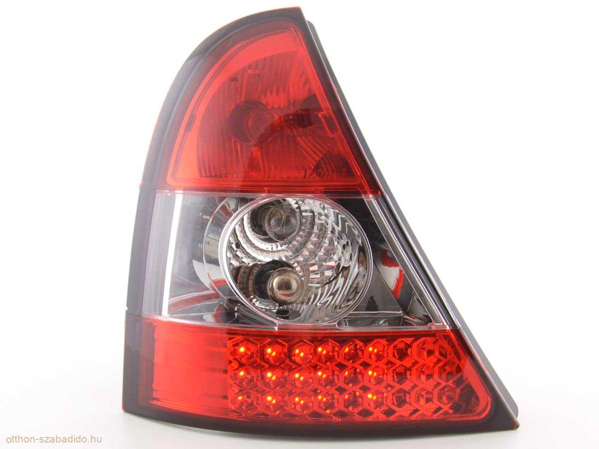 Renault Clio, B típus (98-01 évjárat) LED-es hátsó lámpa vörös/átlátszó