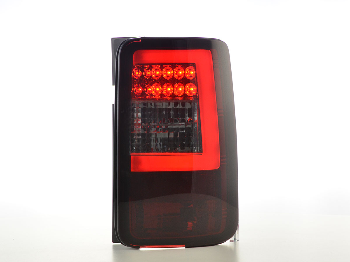 VW Caddy (2K) (03-15 évjárat) LED-es hátsó lámpa fénysor vörös/füstüveg