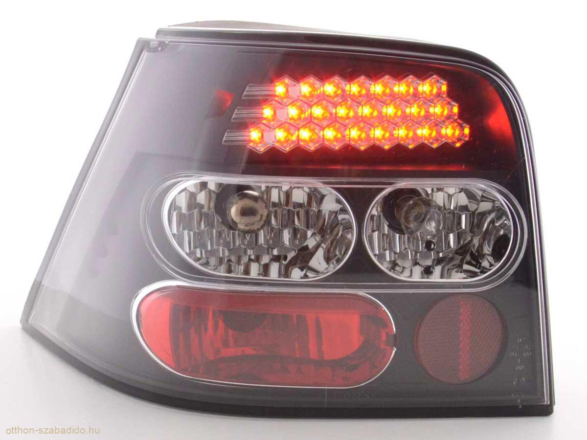 VW Golf 4, 1J típus (98-02 évjárat) fekete LED-es hátsó lámpa