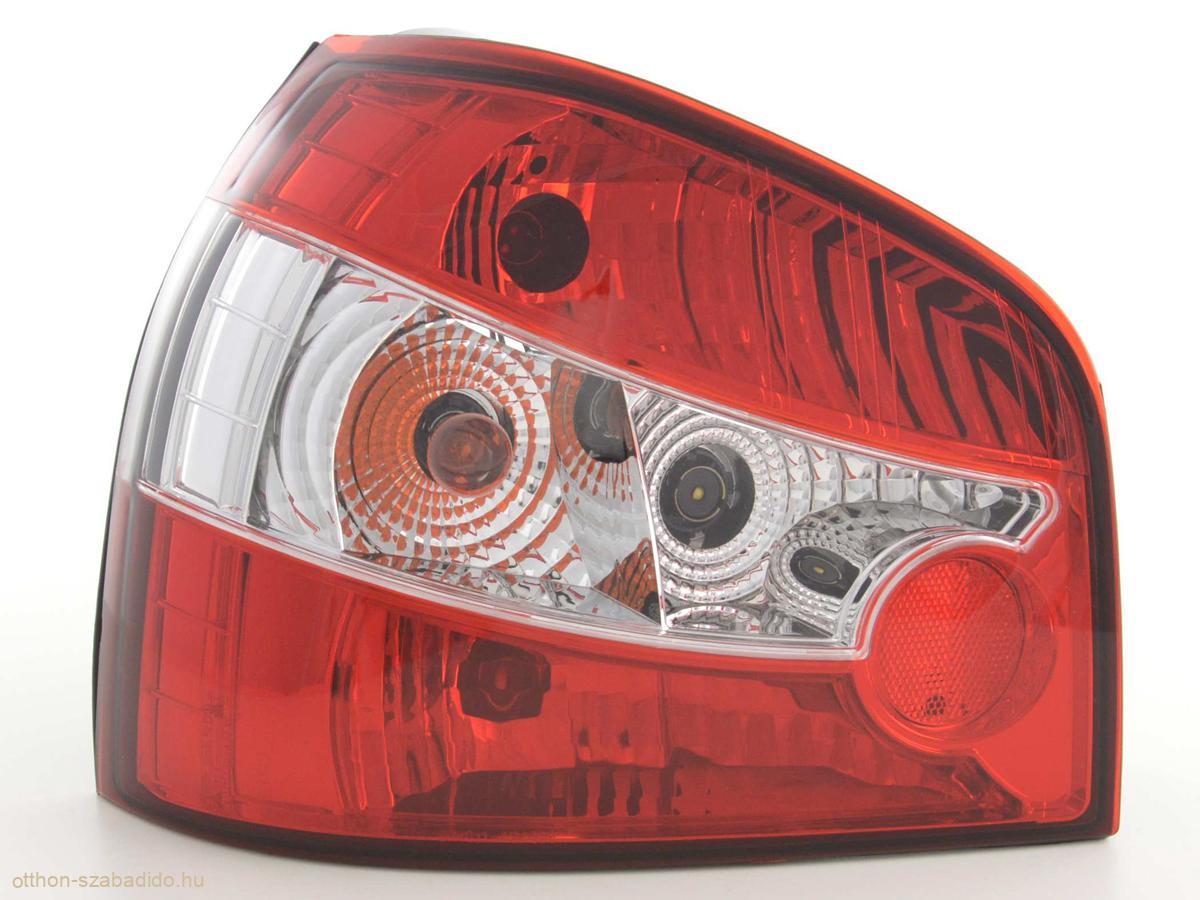 Audi A3, 8L típus (96-00 évjárat) ,vörös/átlátszó hátsó lámpa