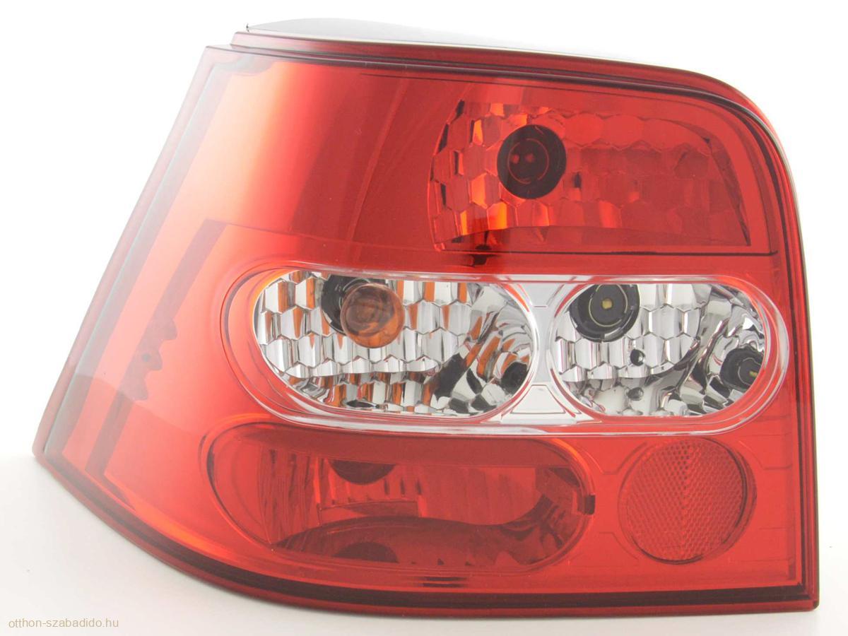 VW Golf 4 (98-02 évjárat) ,vörös/átlátszó hátsó lámpa