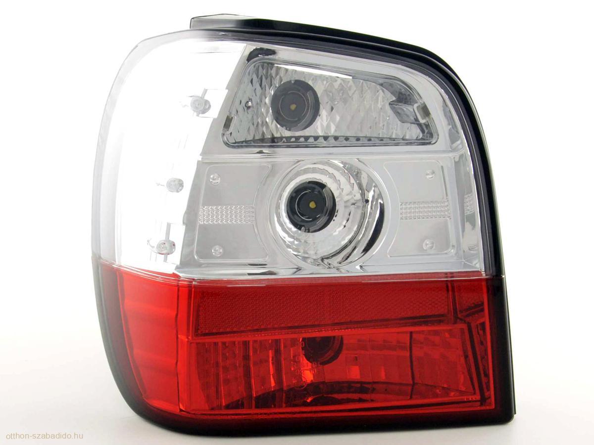 VW Polo, 6N típus (95-98 évjárat) ,vörös/átlátszó hátsó lámpa