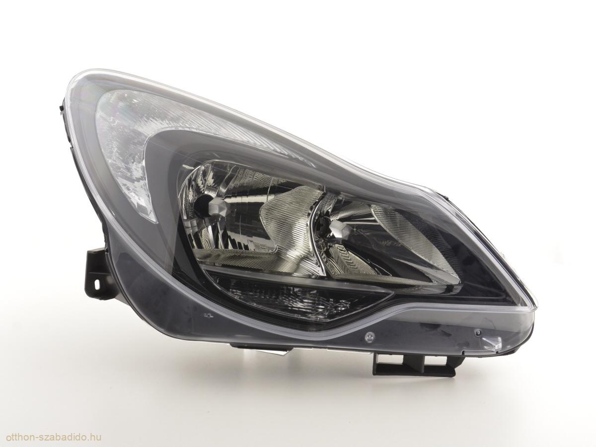 Fényszóró (jobb) Opel Corsa D évjárat: 2011 évjárattól fekete