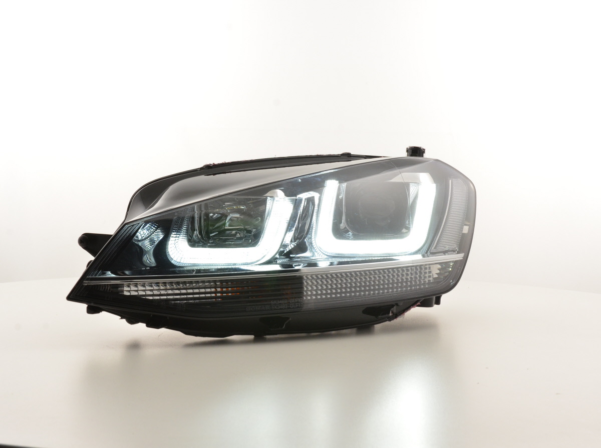 Nappali menetfényes fényszóró VW Golf 7 évjárat: 2012 évjárattól fekete/fekete