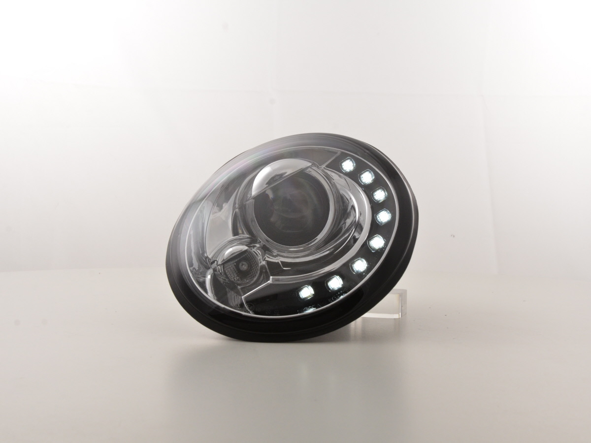 Nappali menetfényes fényszóró LED-es (DRL kinézet) VW New Beetle 9C évjárat: 98-05 króm