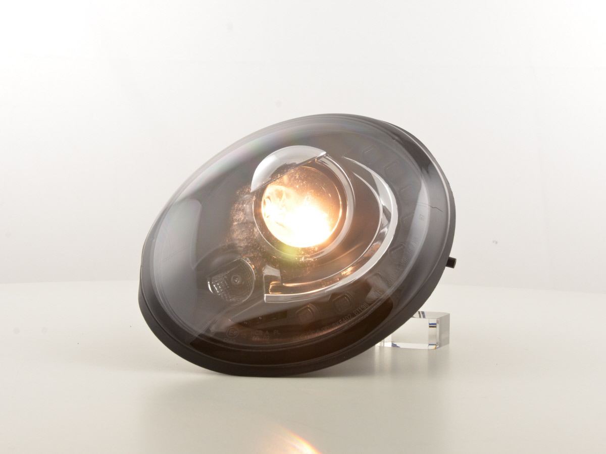 Nappali menetfényes fényszóró LED-es (DRL kinézet) VW New Beetle 9C évjárat: 98-05 fekete
